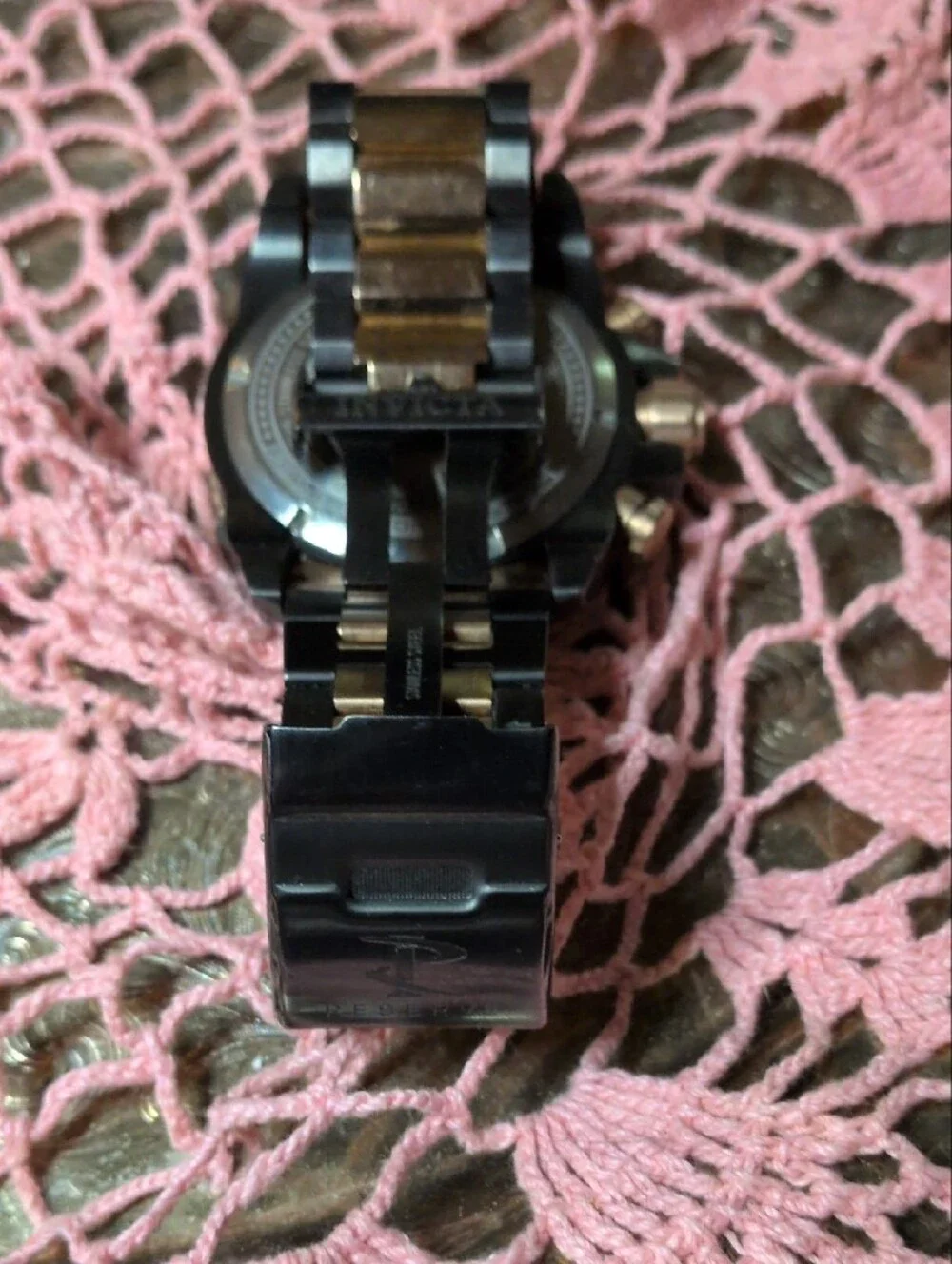 Invicta Black and Gold Men's Sport Chronograph Watch